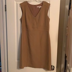Ann Taylor Loft Size 12 Tan Shift Dress